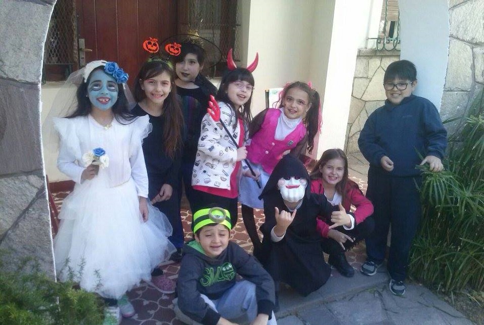Nuestros alumnos en Halloween.